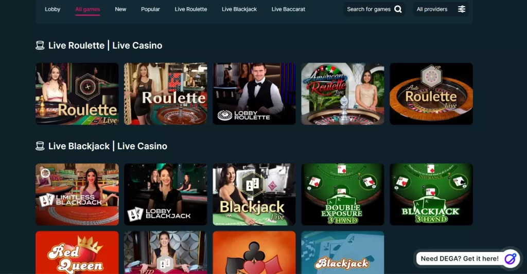 Don't Miss Live Casino Games On CoinGames.