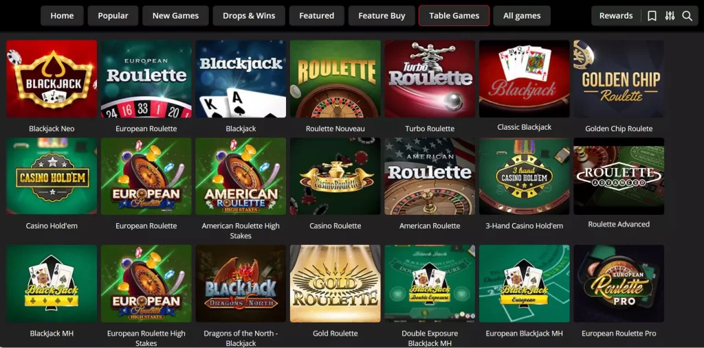 Table Games Found On iBet Casino.