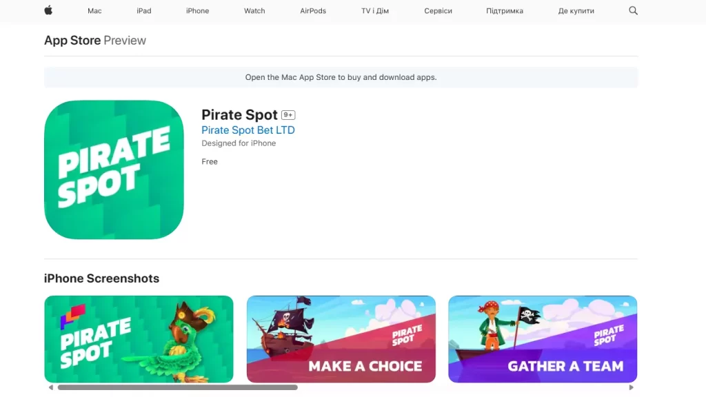 Piratespot App For iOS Users.