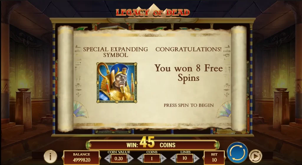 Features for Free Spins