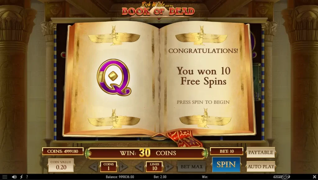 free spins bonus game