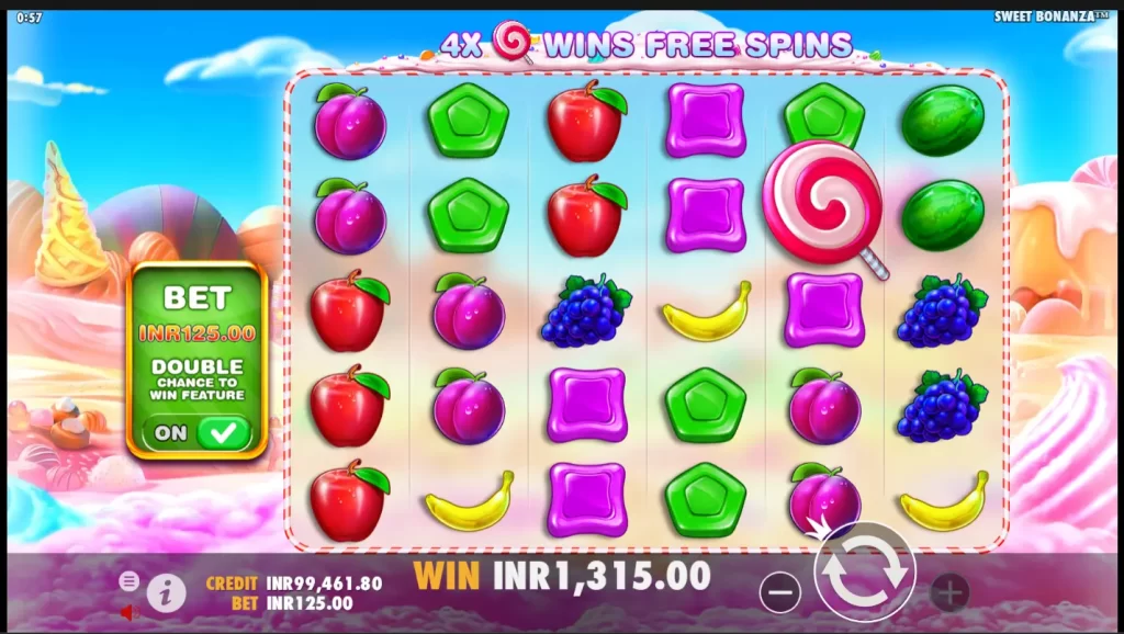 Win in the Sweet Bonanza Slot Machine