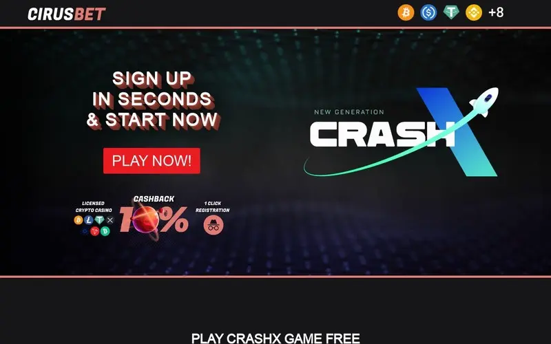 Play CrashX Game Free On Cirusbet Casino 